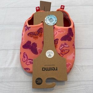 Reima Kids Water Shoes - Orange with Purple Butterflies